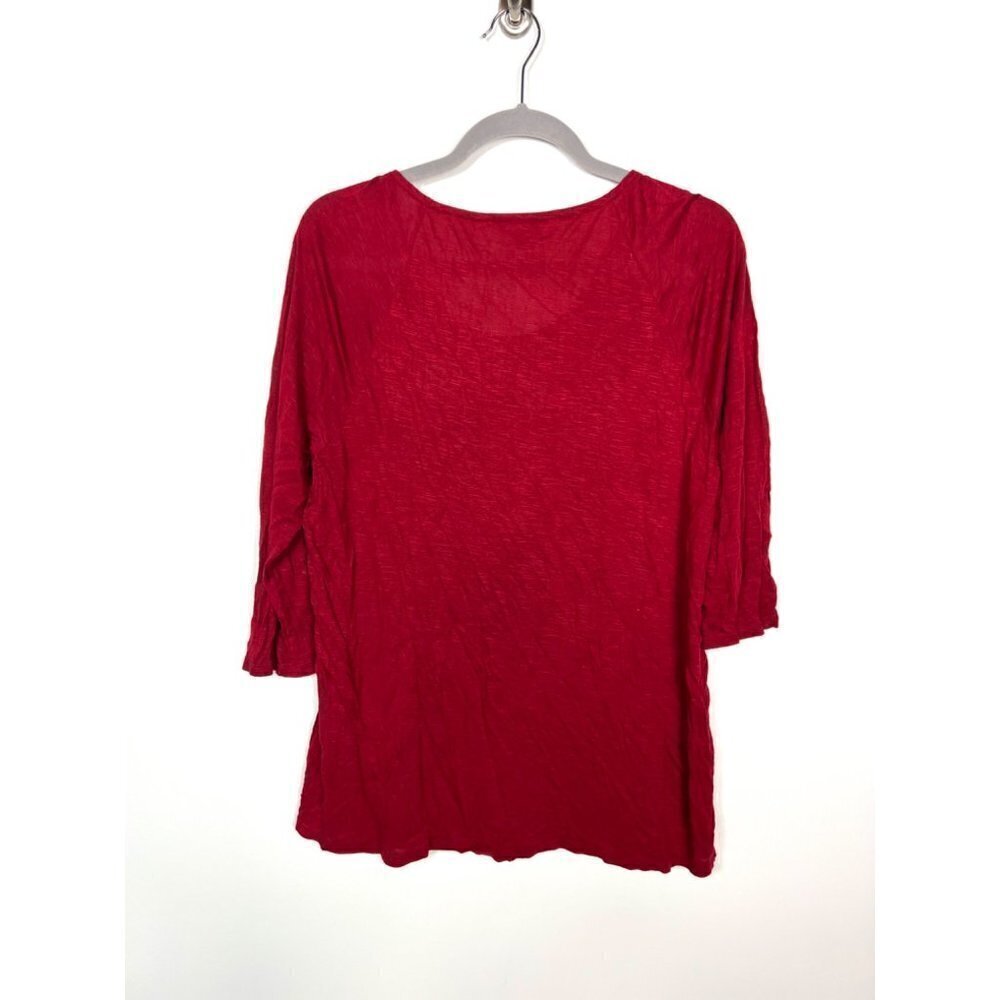 Lucky brand embellished red‎ top - Picture 6 of 7